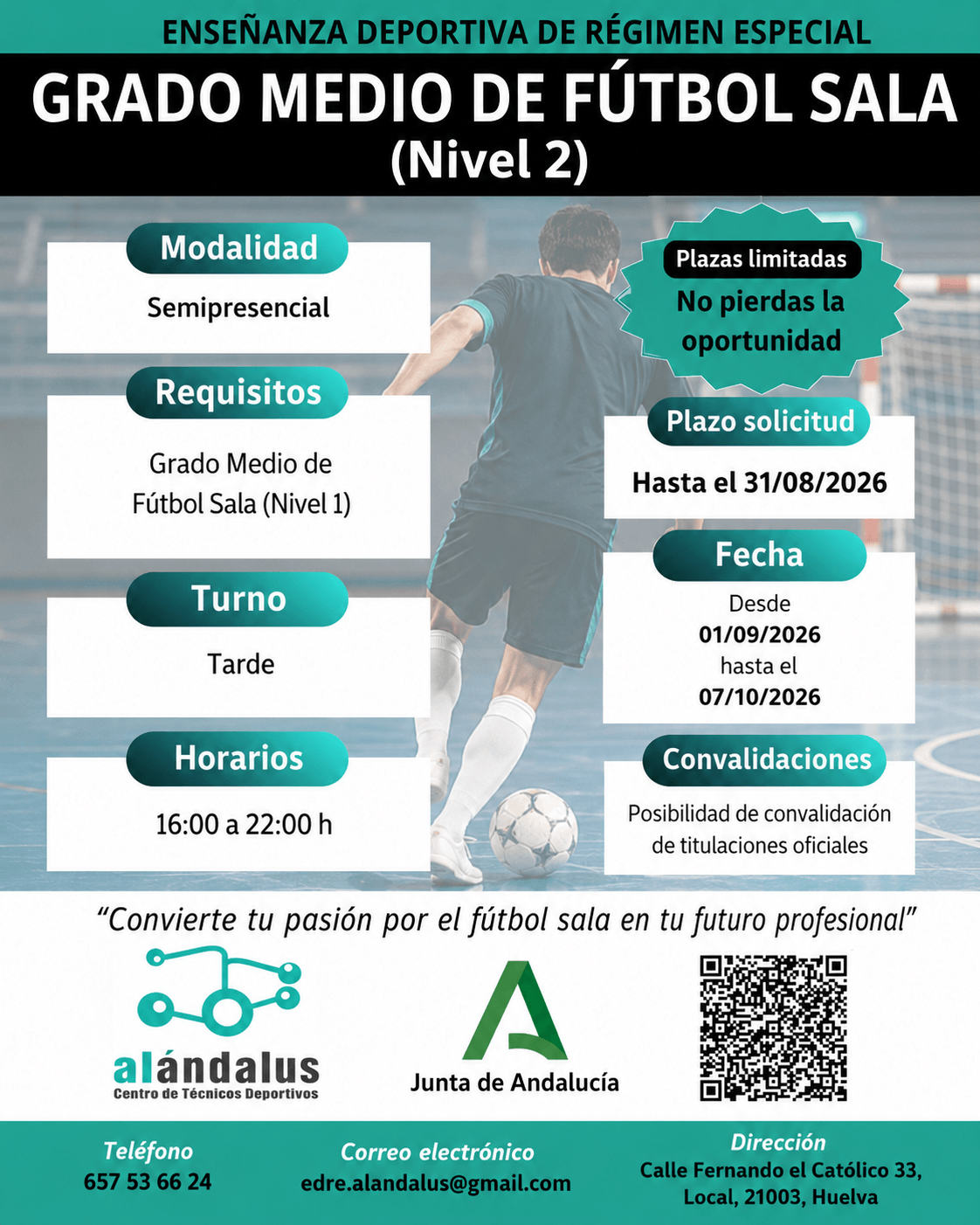 EDRE Fútbol Sala Nivel 2 Huelva cartel nivel 2 futbol sala huelva alandalus 2026 2027
